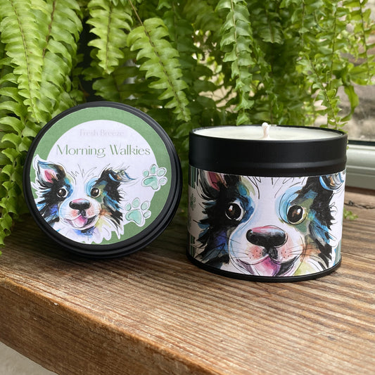 Border Collie Candle