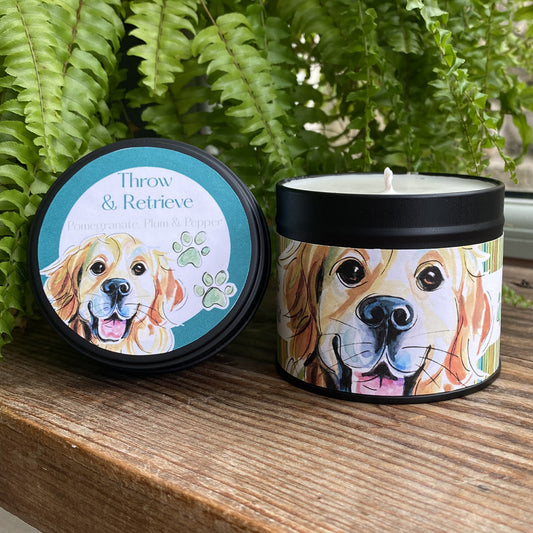 Golden Retriever Candle