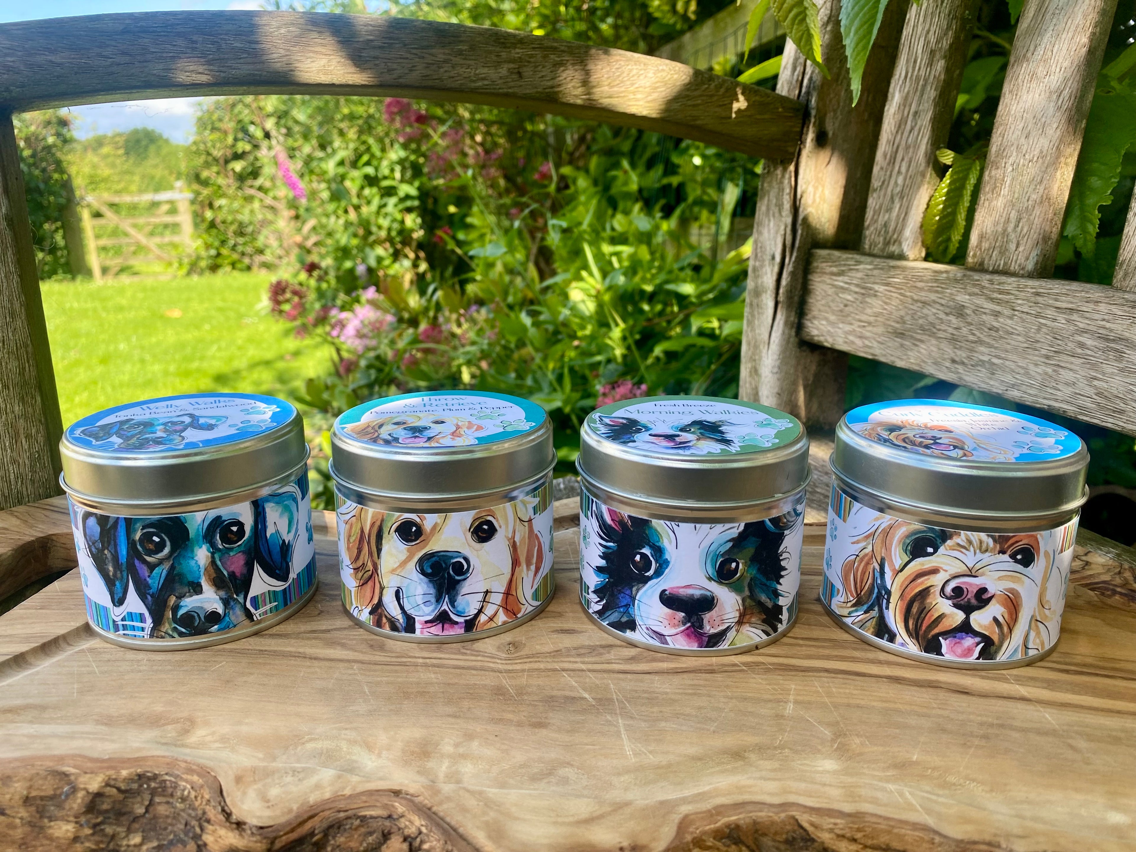 Image of collection of pet inspired candles