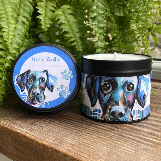 Black Labrador Candle